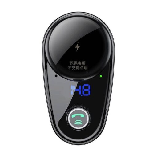 BASEUS Autoladegerät 2 x USB A + FM-Transmitter BT 3.4A S-06 CCHC000001 schwarz – Bild 3