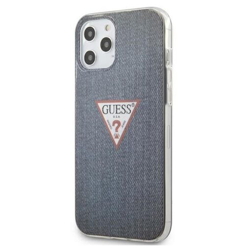 Original faceplate tasche GUESS GUHCP12LPCUJULDB IPHONE 12 PRO MAX himbeerrot