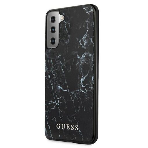 Original GUESS Case GUHCS21MPCUMABK für Samsung S21 Plus (Marmor / schwarz) – Bild 3
