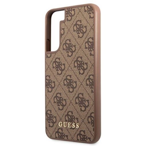 Etui GUESS Hardcase GUHCS22SG4GFBR Samsung S22 (4G Metal Gold Logo / braun) – Bild 7