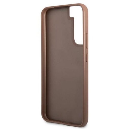 Etui GUESS Hardcase GUHCS22SG4GFBR Samsung S22 (4G Metal Gold Logo / braun) – Bild 8