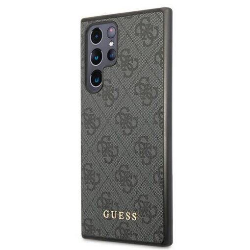 Etui GUESS Hardcase GUHCS22LG4GFGR Samsung S22 Ultra (4G Metal Gold Logo / grau) – Bild 3
