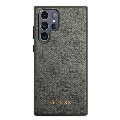 Etui GUESS Hardcase GUHCS22LG4GFGR Samsung S22 Ultra (4G Metal Gold Logo / grau) – Bild 4