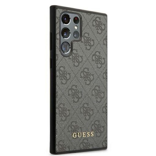 Etui GUESS Hardcase GUHCS22LG4GFGR Samsung S22 Ultra (4G Metal Gold Logo / grau) – Bild 5
