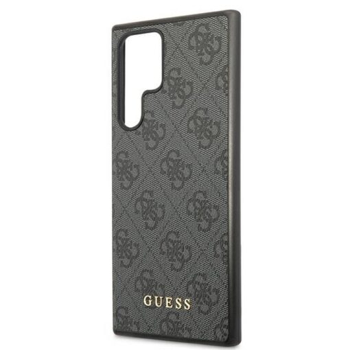 Etui GUESS Hardcase GUHCS22LG4GFGR Samsung S22 Ultra (4G Metal Gold Logo / grau) – Bild 7
