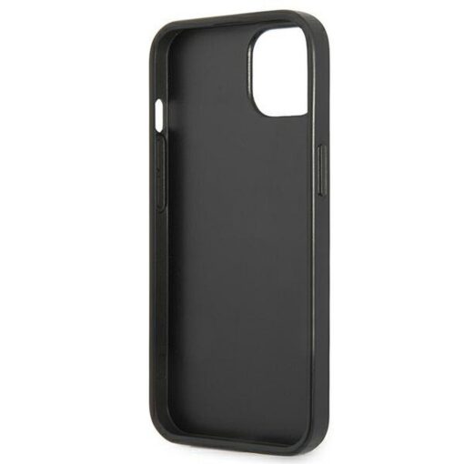 Echtes GUESS Case GUHCP13SPSATPK für iPhone 13 MINI (Saffiano Double Card Triangle / schwarz) – Bild 8