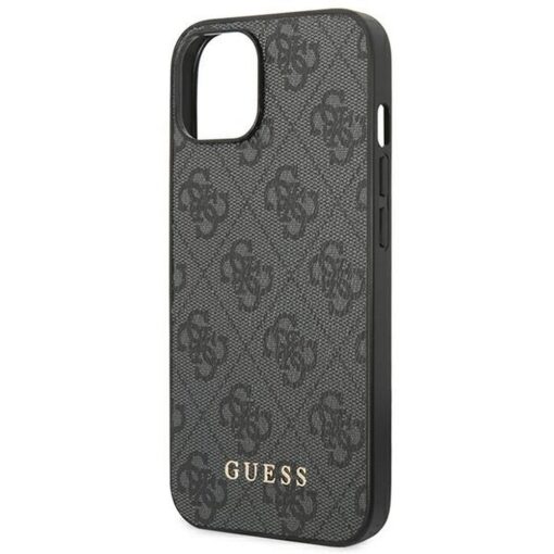 Original GUESS Case GUHCP14SG4GFGR für iPhone 14 (4G Gold Logo / Grau) – Bild 7