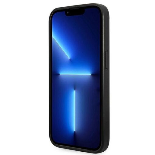 Original GUESS Case GUHCP14LG4GFGR für iPhone 14 PRO (4G Gold Logo / Grau) – Bild 6