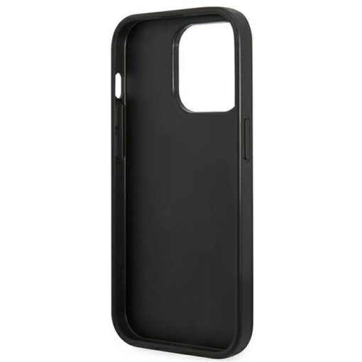Original GUESS Case GUHCP14LG4GFGR für iPhone 14 PRO (4G Gold Logo / Grau) – Bild 8