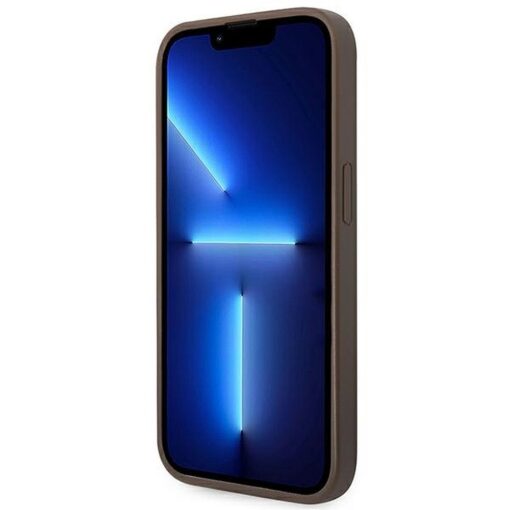 Echtes GUESS Case GUHCP14LG4GFBR für iPhone 14 PRO (4G Gold Logo / Braun) – Bild 6