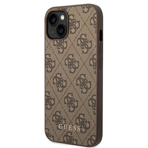 Echtes GUESS Case GUHCP14SG4GFBR für iPhone 14 (4G Gold Logo / Braun) – Bild 3