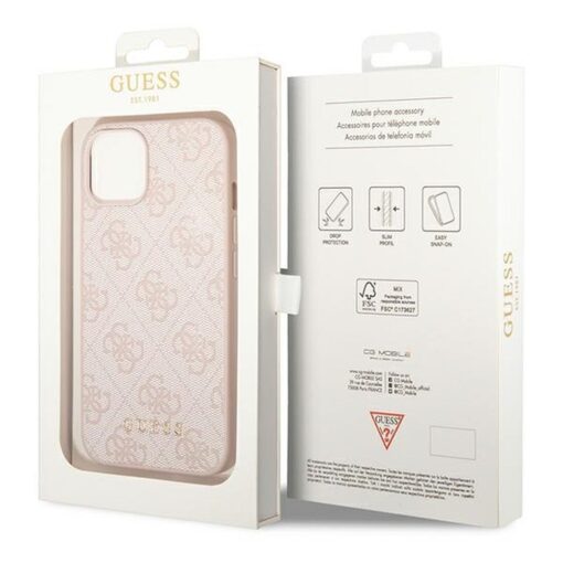 Echtes GUESS Case GUHCP14SG4GFPI für iPhone 14 (4G Gold Logo / Pink) – Bild 9