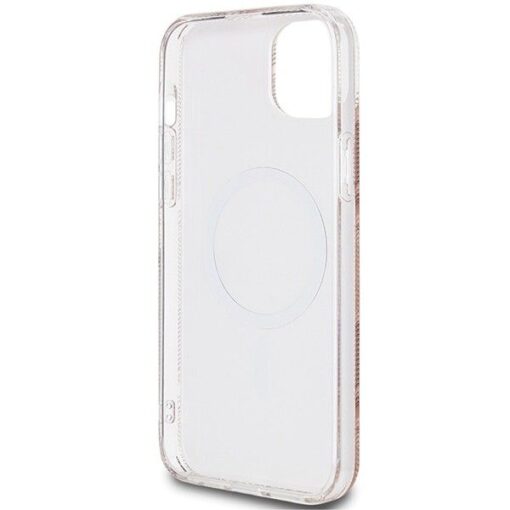 Original GUESS Case GUHMP15SHGCUSTGW für iPhone 15 Plus (Kompatibel mit Magsafe / IML GCUBE / braun) – Bild 8