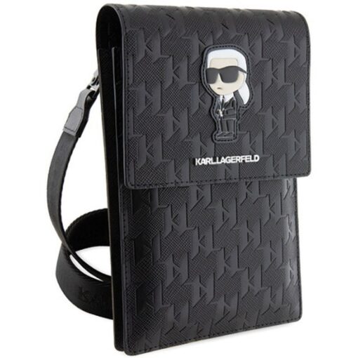 Karl Lagerfeld KLWBSAKHPKK (Saffiano Mono Ikonik / schwarz) universelle Handytasche – Bild 4
