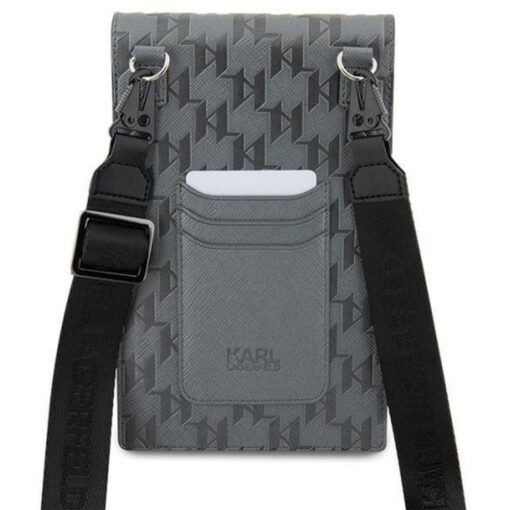 Karl Lagerfeld KLWBSAKHPKG (Saffiano Mono Ikonik / silber) universelle Handytasche – Bild 6