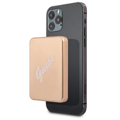 Externer Akku ( Powerbank ) mit induktiver Aufladung GUESS GUPBMSVSLG 3000mAh ( Kompatibel mit Magsafe