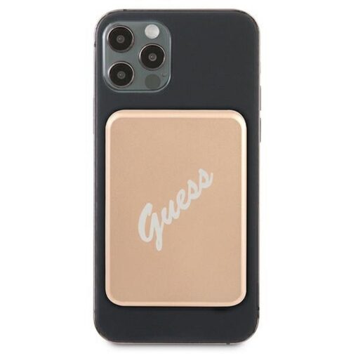 Externer Akku ( Powerbank ) mit induktiver Aufladung GUESS GUPBMSVSLG 3000mAh ( Kompatibel mit Magsafe – Bild 3