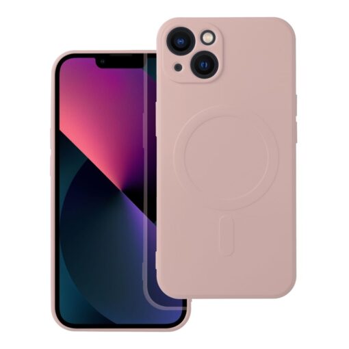 SILICONE MAG COVER kompatibel mit MagSafe für IPHONE 13 rosa