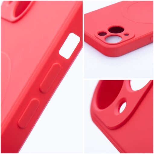 SILICONE MAG COVER kompatibel mit MagSafe für IPHONE 13 rot – Bild 4