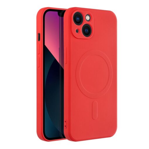 SILICONE MAG COVER kompatibel mit MagSafe für IPHONE 13 rot – Bild 7