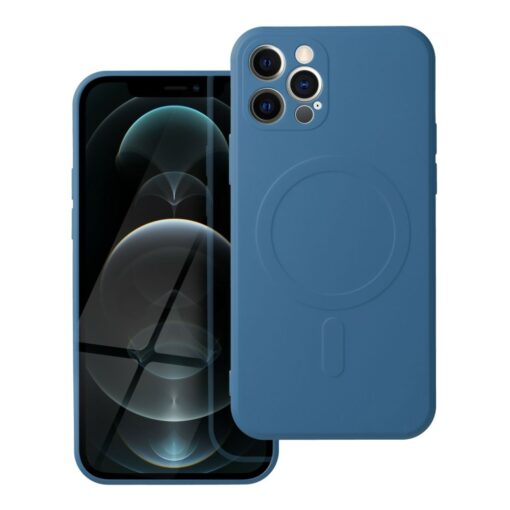 SILICONE MAG COVER kompatibel mit MagSafe für IPHONE 12 Pro blau