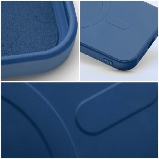 SILICONE MAG COVER kompatibel mit MagSafe für IPHONE 12 Pro blau – Bild 5