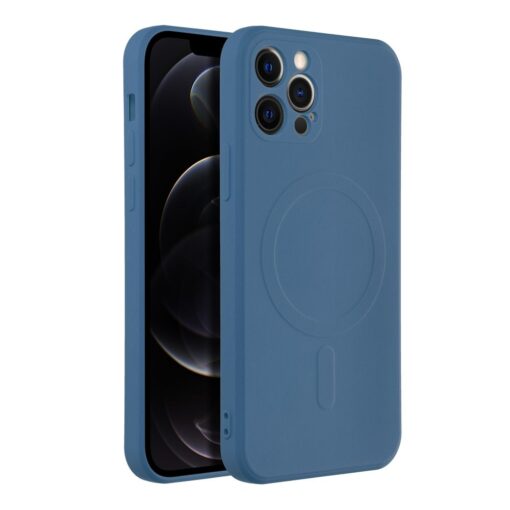SILICONE MAG COVER kompatibel mit MagSafe für IPHONE 12 Pro blau – Bild 7