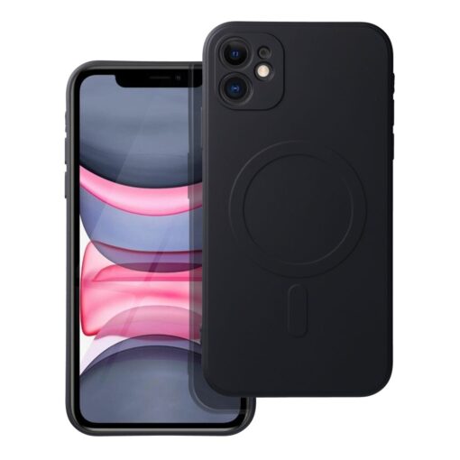 SILICONE MAG COVER kompatibel mit MagSafe für IPHONE 11 schwarz