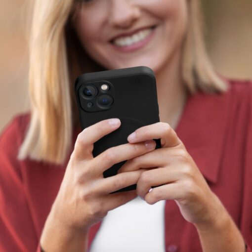 SILICONE MAG COVER kompatibel mit MagSafe für IPHONE 11 schwarz – Bild 3