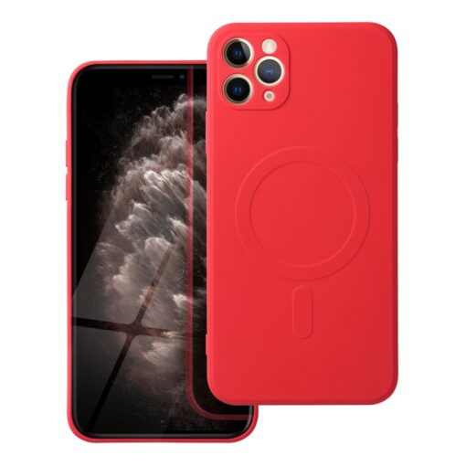 SILICONE MAG COVER kompatibel mit MagSafe für IPHONE 11 Pro Max rot