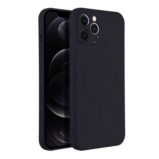 SILICONE MAG COVER kompatibel mit MagSafe für IPHONE 12 Pro Max schwarz – Bild 7