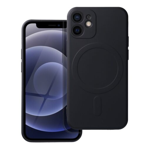 SILICONE MAG COVER kompatibel mit MagSafe für IPHONE 12 Mini schwarz