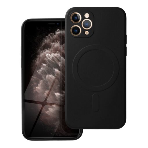 SILICONE MAG COVER kompatibel mit MagSafe für IPHONE 11 Pro schwarz