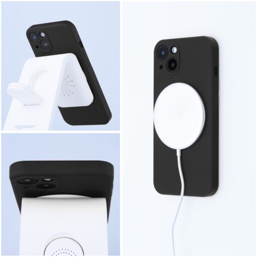 SILICONE MAG COVER kompatibel mit MagSafe für IPHONE 11 Pro schwarz – Bild 6