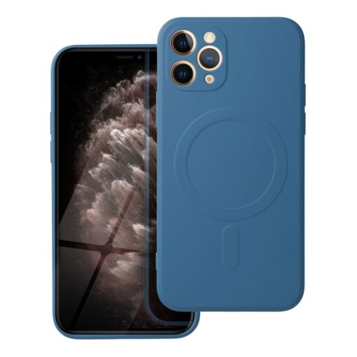 SILICONE MAG COVER kompatibel mit MagSafe für IPHONE 11 Pro blau