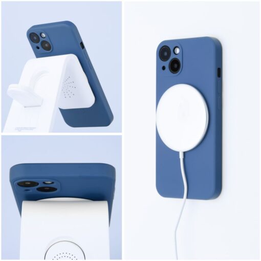 SILICONE MAG COVER kompatibel mit MagSafe für IPHONE 11 Pro blau – Bild 6
