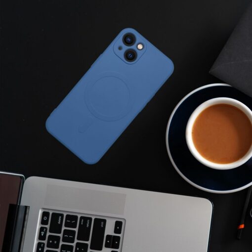 SILICONE MAG COVER kompatibel mit MagSafe für IPHONE 11 Pro blau – Bild 9