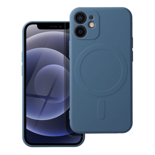 SILICONE MAG COVER kompatibel mit MagSafe für IPHONE 12 Mini blau