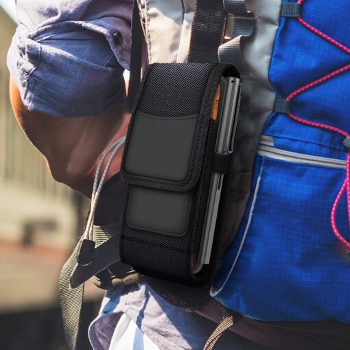 Vertikale Universal-Gürtelhalterung OXFORD - Modell 4 - für IPHONE 7 PLUS / 8 PLUS / 12 PRO MAX / 13 PRO MAX / SAMSUNG J4 PLUS / A71 / S21 FE / NOTE 8 / HUAWEI P SMART 2021 – Bild 13