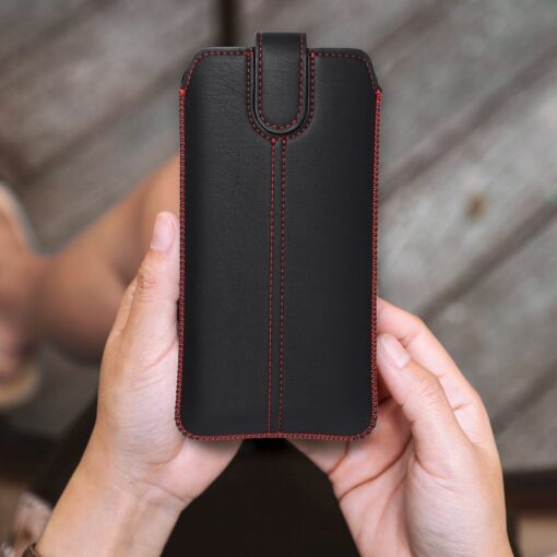 Universal Handyhülle Ultra Slim M4- für Iphone 13 MINI / 12 MINI /6/7/8 / Samsung i9500 Galaxy S4/Galaxy A3 schwarz – Bild 5