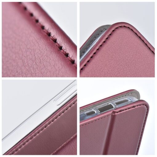 SMART MAGNETO Book case for MOTOROLA E22 / E22i burgundy – Bild 6