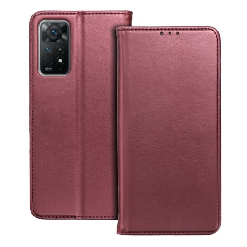 SMART MAGNETO Book case for MOTOROLA EDGE 30 burgundy – Bild 3