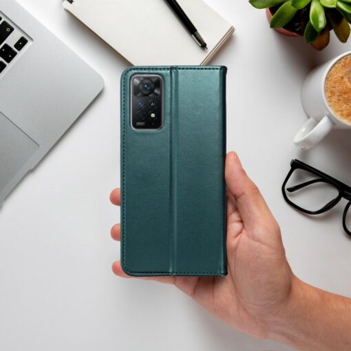 SMART MAGNETO Book case for MOTOROLA EDGE 30 Fusion dark green – Bild 5