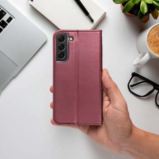 SMART MAGNETO Book case for MOTOROLA G34 burgundy – Bild 8