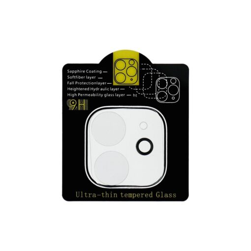 5D Full Glue Gehärtetes Glas für Kamera - für iPhone 12 Transparent – Bild 3