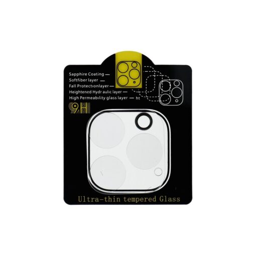 5D Full Glue Gehärtetes Glas für Kamera - für iPhone 12 Pro Transparent – Bild 3