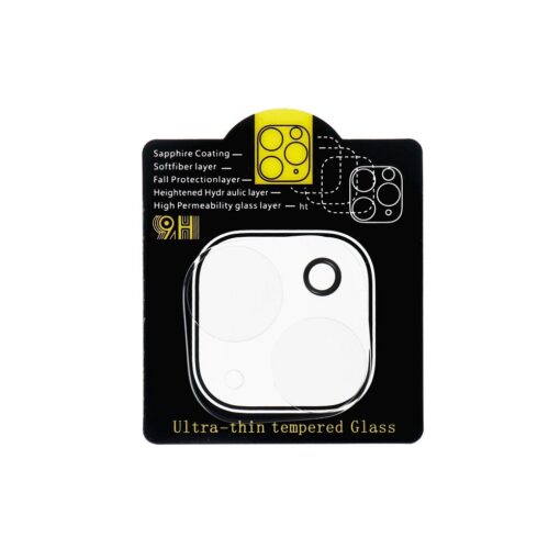 5D Full Glue Gehärtetes Glas für Kamera - für iPhone 14 Plus Transparent – Bild 5