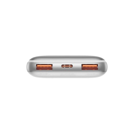BASEUS Powerbank 10 000 mAh + USB A zu Typ C PD QC3.0 3A Kabel 20W PPBD040202 weiß – Bild 7