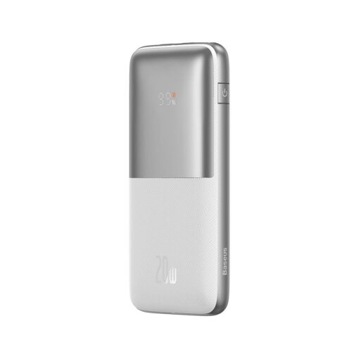 BASEUS Powerbank 10 000 mAh + USB A zu Typ C PD QC3.0 3A Kabel 20W PPBD040202 weiß – Bild 10