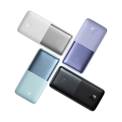 BASEUS Powerbank 10 000 mAh + USB A zu Typ C PD QC3.0 3A Kabel 20W PPBD040202 weiß – Bild 11